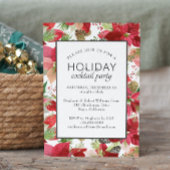 ポインセチアフローラホリデーカクテルパーティー 招待状