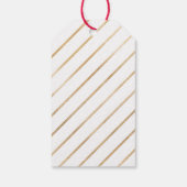 ポインセチアフローラホリデーギフトラベル ギフトタグ (裏面)