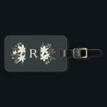 ポインセチアフローラモノグラムラゲージタグ ラゲッジタグ<br><div class="desc">この荷物エレガントタグは、繊細なポインセチアフローラデザインとモノグラムを備えている。休日や冬の季節に最適なラゲッジタグ。背面に詳細を追加このデザインはモダン、トレンディーとシックなカラーパレットで。</div>
