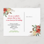 ポインセチアフローラ|新しいホーム|移動しました 案内ポストカード (裏面)