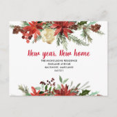 ポインセチアフローラ|新しいホーム|移動しました 案内ポストカード (正面)