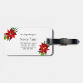 ポインセチアブーケモノグラム ラゲッジタグ (裏面横)