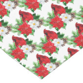ポインセチアブーケレッド（鳥）ショウジョウコウカンチョウクリスマス ミディアムテーブルランナー (コーナー)