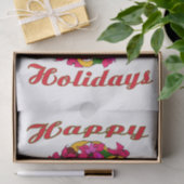 ポインセチアリースティッシュペーパー 薄葉紙 (ギフト)