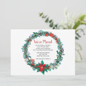 ポインセチアリース引っ越しましたホリデーアナウンス (スタンド正面)