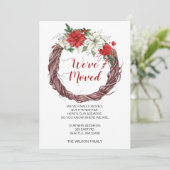 ポインセチアリース引っ越しましたホリデーアナウンス (スタンド正面)