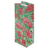 ポインセチアワイン抱き枕 ワインギフトバッグ (裏面アングル)