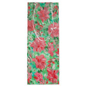 ポインセチアワイン抱き枕 ワインギフトバッグ (裏面)