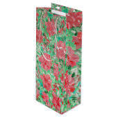 ポインセチアワイン抱き枕 ワインギフトバッグ (正面アングル)