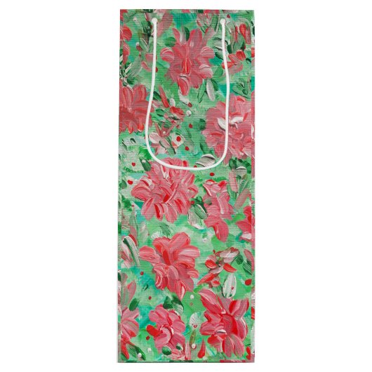 ポインセチアワイン抱き枕 ワインギフトバッグ (正面)