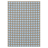 ポインセチア付きクリスマスキャンドルグロー テーブルクロス (正面)