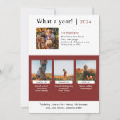 ポインセチア何年か | レビュー年度 | 3人 シーズンカード (裏面)