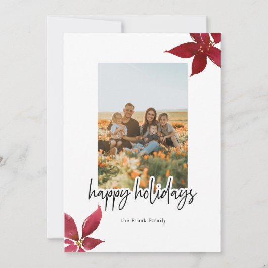 ポインセチア何年か | レビュー年度 | 3人 シーズンカード (正面)