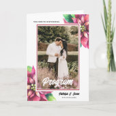 ポインセチア冬のクリスマスフォールド結婚ズ プログラム (正面)