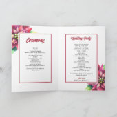 ポインセチア冬のクリスマスフォールド結婚ズ プログラム (内部)