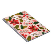 ポインセチア冬のホリデーノート ノートブック (右側)