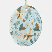 ポインセチア冬の休日オーナメント セラミックオーナメント (右)