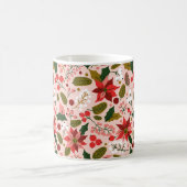 ポインセチア冬季休暇マグ コーヒーマグカップ (中央)