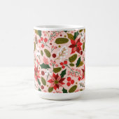 ポインセチア冬季休暇マグ コーヒーマグカップ (中央)
