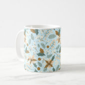 ポインセチア冬季休暇マグ コーヒーマグカップ (正面左)