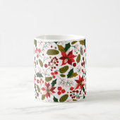 ポインセチア冬季休暇マグ コーヒーマグカップ (中央)
