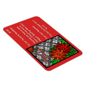 ポインセチア及パーソナライズされたびプレイド マグネット (右側)