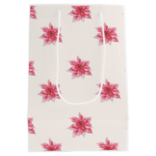 ポインセチア抱き枕 ミディアムペーパーバッグ (裏面)