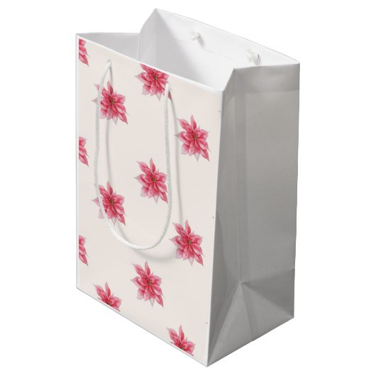 ポインセチア抱き枕 ミディアムペーパーバッグ (裏面アングル)