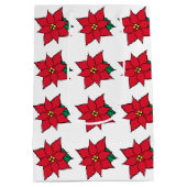 ポインセチア抱き枕 ミディアムペーパーバッグ (裏面)