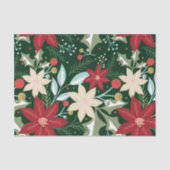 ポインセチア植物性フローラクリスマス 薄葉紙 (正面)