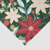 ポインセチア植物性フローラクリスマス 薄葉紙 (詳細)