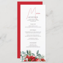 ポインセチア水彩クリスマスパーティー