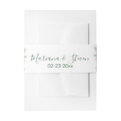 ポインセチア結婚クリスマス 招待状ベリーバンド (正面例)