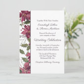 ポインセチア結婚フローラ |緋色 招待状 (スタンド正面)