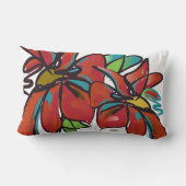 ポインセチア腰枕 ランバークッション (裏面)