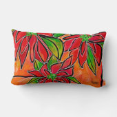 ポインセチア腰枕 ランバークッション (裏面)