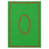 ポインセチア花オングリーン テーブルクロス (正面)