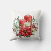 ポインセチア花付きキャンドルセンターピース クッション (裏面)