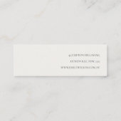 ポインセチア花模様クリスマスバスケスタッドホルダー スキニー名刺 (裏面)