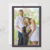 ポインセチア花模様日付の保存 |緋色 セーブザデート (裏面)