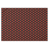 ポインセチア花模様（黒） テーブルクロス (正面(横))