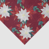 ポインセチア花赤と緑のクリスマスフローラ 薄葉紙 (詳細)