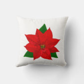 ポインセチア花 クッション (裏面)