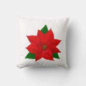 ポインセチア花 クッション (正面)