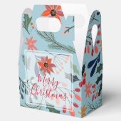 ポインセチア葉ベリークリスマスサンキュー フェイバーボックス (オープン)