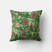 ポインセチア葉モミフローラクリスマス | クッション (裏面)