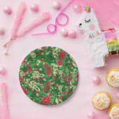 ポインセチア葉モミフローラクリスマス | ペーパープレート (パーティー)