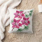 ポインセチア装飾用クッション クッション (ブランケット)