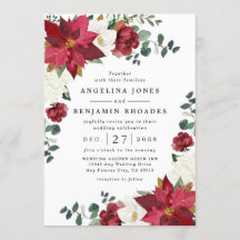 ポインセチア赤素朴冬の結婚クリスマス