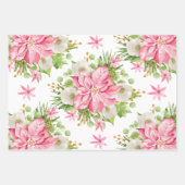 ポインセチア金ゴールドパームツリー ラッピングペーパーシート (正面)